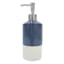 Honeybloom Blue Glazed Soap Dispenser, 5.5"