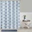 Blue Fresco Medallion Embossed Shower Curtain, 72"