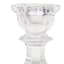 Clear Glass Taper Candle Holder, 4"