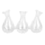 3-Part Bud Glass Vase, 5"