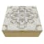 Providence White Decal & Beading Decorative Box, 6.5"