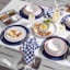 Grammercy White Steel Slat Outdoor Dining Table, 60x36