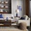 Ty Pennington Knox Upholstered Wooden Accent Chair, White