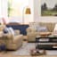 Honeybloom Black & Brass Finish Task Floor Lamp with Wicker Shade, 60"