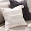 Found & Fable Grey Paper Shag Throw Pillow, 18"