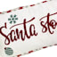 Santa Stops Here Arrow Shaped Throw Pillow, 13x24
