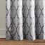 Providence Blakely Ogee Grey Light Filtering Curtain Panel, 84"