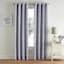 Found & Fable Amelia Blue Geo Jacquard Light Filtering Curtain Panel, 84"
