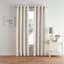 Found & Fable Amelia Taupe Geo Jacquard Light Filtering Curtain Panel, 84"