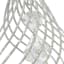White Iron Wire Drop Ornament, 8"