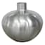 Laila Ali Silver Round Metal Vase, 5"