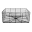 Tracey Boyd Charcoal Grey Rectangle Metal Storage Basket, Large