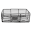 Tracey Boyd Charcoal Grey Rectangle Metal Storage Basket, Small