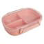 Oval Lunch Kit with 3 Removable Compartments, Blush Pink