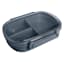 Oval Lunch Kit with 3 Removable Compartments, Blue