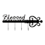 Blessed Wall Sign eith Hooks, 8X20