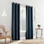 Navy Blue Room Darkening Grommet Curtain Panel, 84"