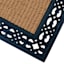Ribbed Scroll Border Coir Mat, 24x36