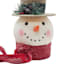 Top Hat Snowman Tree Topper, 14.5"