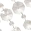 Silver 4-Piece White Icicle Dangle Ornaments
