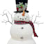Homespun Holiday Snowman with Black Hat, 28"