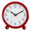 Tiny Dreamers Red Metal Round Clock, 5"