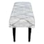 Found & Fable Zuri Tufted Bench, Cream & Black