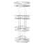 Manhattan 4-Tier Corner Storage Stand, Chrome
