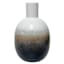 Brown & White Speckled Ceramic Vase, 6"