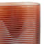Crosby St. Red Ribbed Glass Vase, 6.5x11.8"