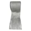 4" Wrinkled Silver Lamé Ribbon, 5yd