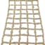 4" Natural & Gold Knit Lattice Ribbon, 5yd