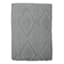 Found & Fable Diamond Textured Grey Bath Towel, 30x54
