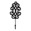 Black Metal Wall Hook, 3x7
