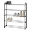 5-Tier Metal Shoe Rack, Black