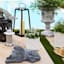 Providence White Wooden Outdoor Planter, Medium