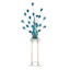 Peacock with Acrylic Jeweled Tail Outdoor Garden Statue, 38.5"