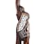 Oversized Silver & Brown Elephant Decor, 39"