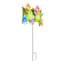 Green Welcome Yard Stake with Flowers, 26.3"