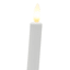 White LED Twist Candle, 16"