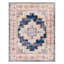 (D494) Found & Fable Floransa Blue & Pink Medallion Accent Rug, 3x5