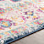 (D494) Found & Fable Floransa Blue & Pink Medallion Accent Rug, 3x5