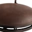 Marsol Brown Swivel Counter Stool with Faux Leather Seat