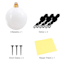 White Blow-Up Ornament, 48"