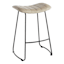 Crosby St. Jude Grey Backless Barstool, 30"