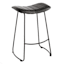 Crosby St. Jude Black Backless Barstool, 30"