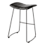 Crosby St. Jude Black Backless Barstool, 30"