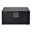 Black Leather Decorative Box, Large