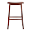 Providence Dark Walnut Saddle Stool, 29"