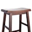Providence Dark Walnut Saddle Stool, 29"